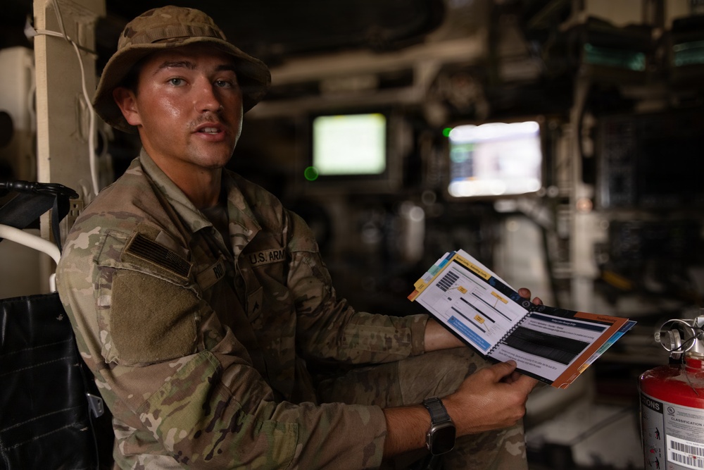 U.S. Soldiers test equipment during Project Convergence - Capstone 6