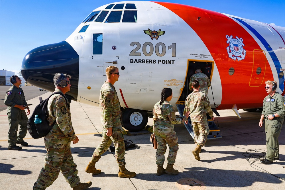 U.S. Coast Guard conducts an air/sea rescue event at Barbers Point, Hawaii during RIMPAC 2026