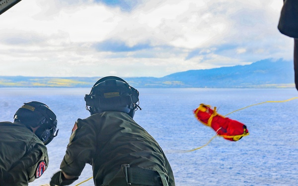 U.S. Coast Guard conducts an air/sea rescue event at Barbers Point, Hawaii during RIMPAC 2026