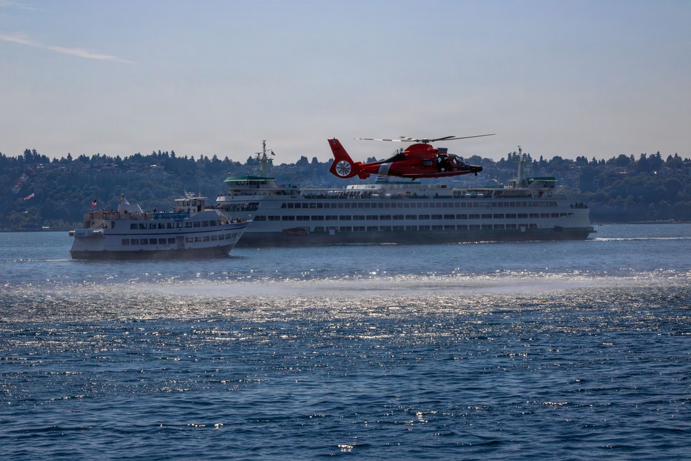 Seattle Fleet Week Search and Rescue Demo And Parade Of Ships