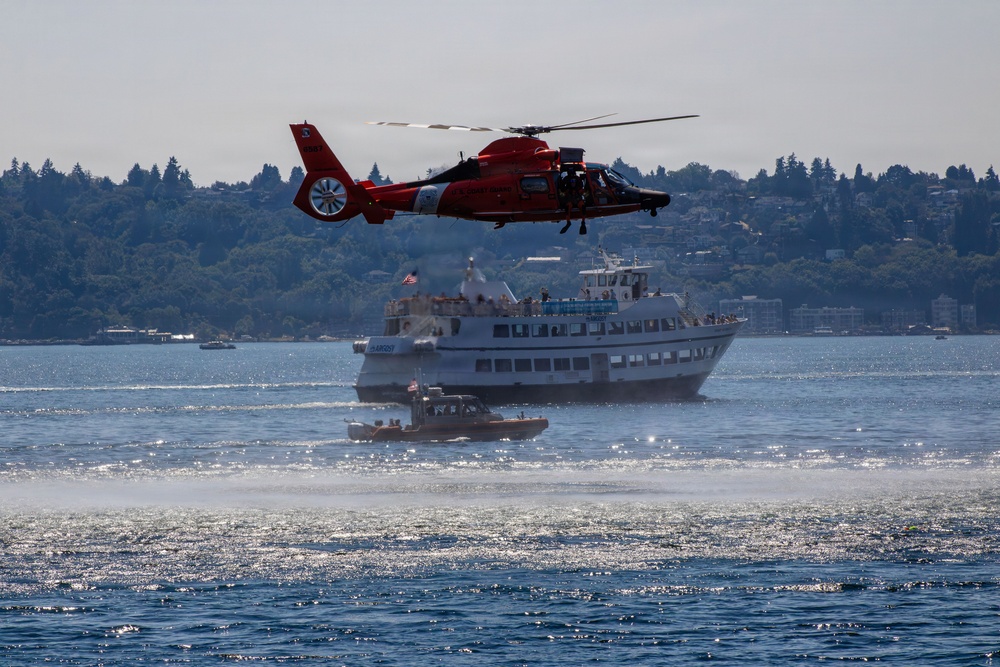 Seattle Fleet Week Search and Rescue Demo And Parade Of Ships