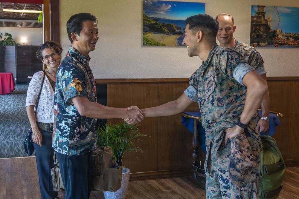 Consul General Andrew Ou recognizes MACG-18 Marines
