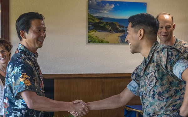 Consul General Andrew Ou recognizes MACG-18 Marines