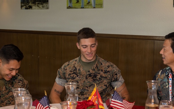 Consul General Andrew Ou recognizes MACG-18 Marines