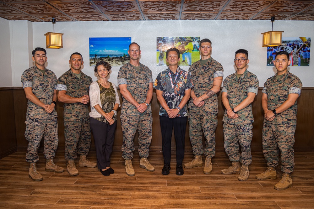 Consul General Andrew Ou recognizes MACG-18 Marines