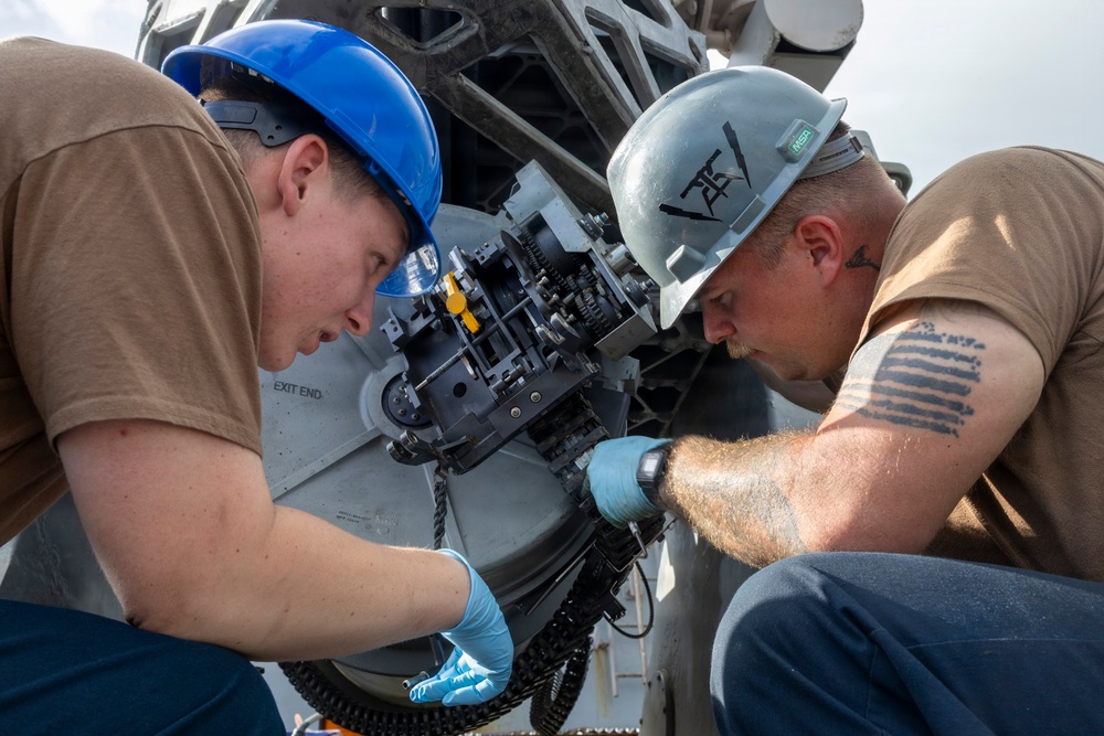 Delbert D. Black Conducts Maintenance
