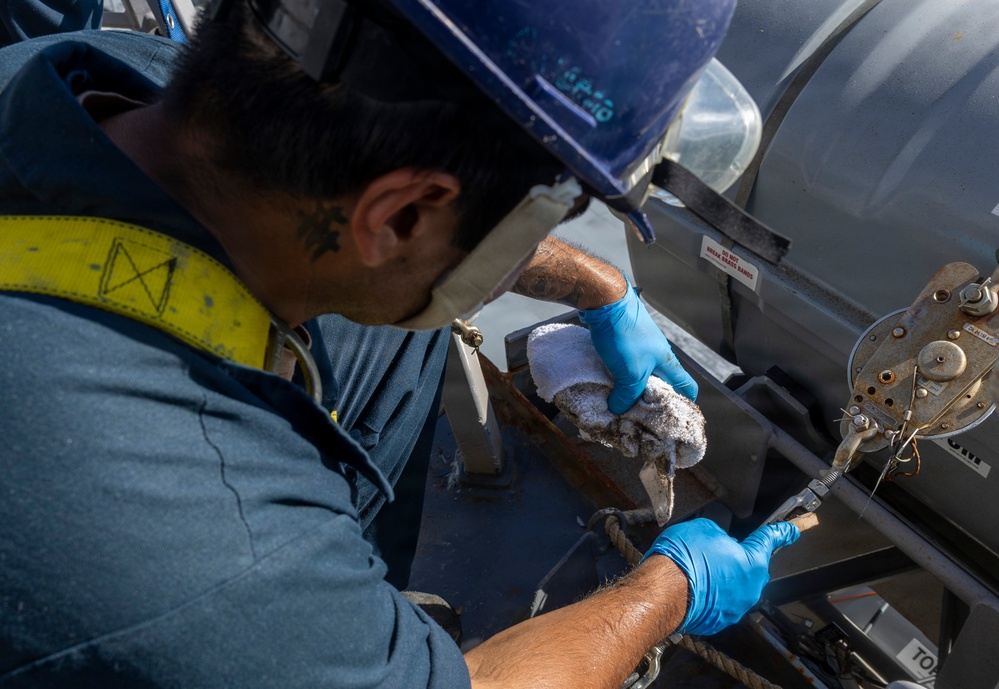 Delbert D. Black Conducts Maintenance