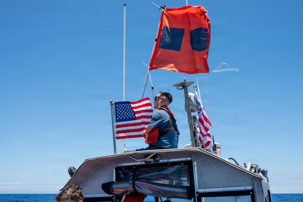 U.S. Coast Guardsmen conduct training with Philippine counterparts during RIMPAC 2026