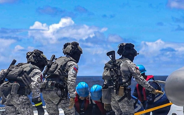 Philippine Coast Guard and Mexican Navy strengthen interoperability through helicopter operations during RIMPAC 2026