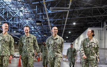 NAVSUP FLC Yokosuka leadership visits Navy Overseas Air Cargo Terminal supporting fleet logistics
