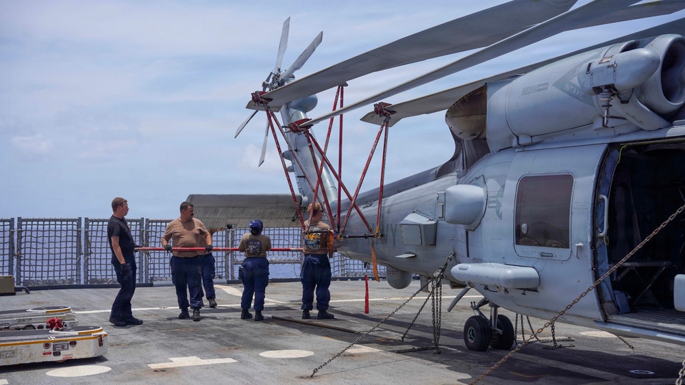 USS Cooperstown Conducts Routine Operations in the Atlantic Ocean.