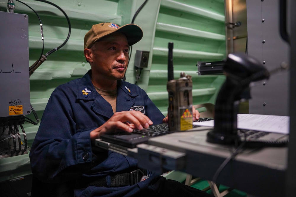 USS Cooperstown Conducts Routine Operations in the Atlantic Ocean.
