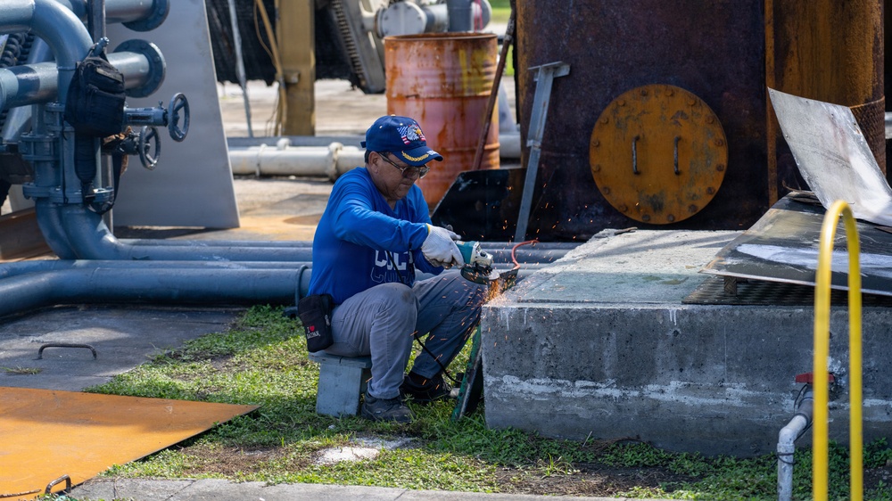 Joint Efforts Restore Power at Rota Main Plant of Northern Mariana Islands After Super Typhoon Bavi