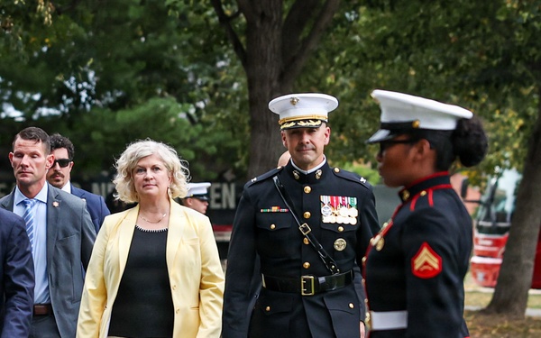 SES VanLanen hosts the U.S. Ambassador to the United Nations at a Sunset Parade