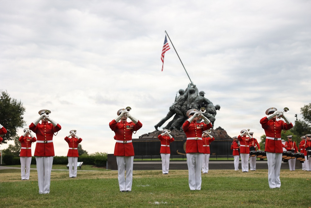 SES VanLanen hosts the U.S. Ambassador to the United Nations at a Sunset Parade