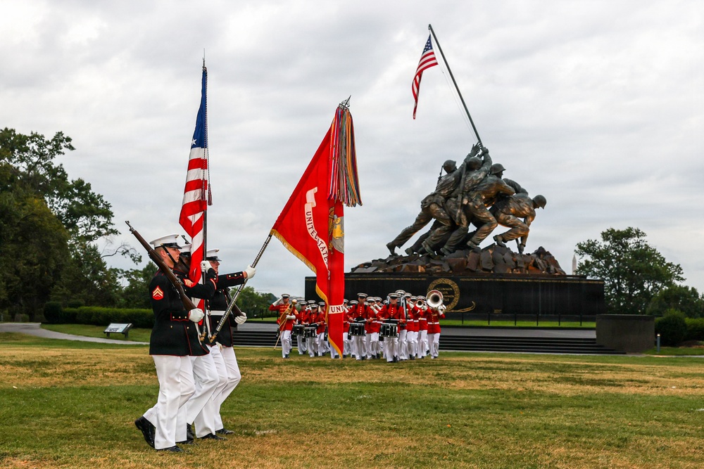 SES VanLanen hosts the U.S. Ambassador to the United Nations at a Sunset Parade