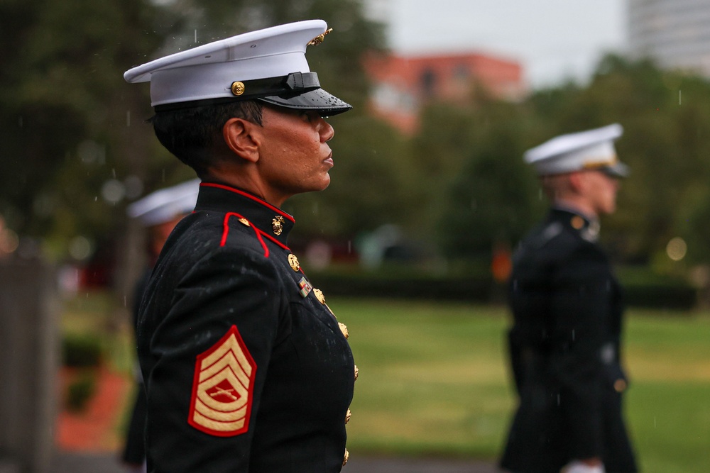SES VanLanen hosts the U.S. Ambassador to the United Nations at a Sunset Parade