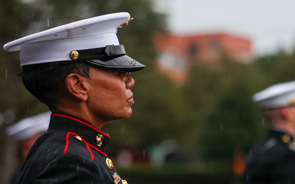 SES VanLanen hosts the U.S. Ambassador to the United Nations at a Sunset Parade