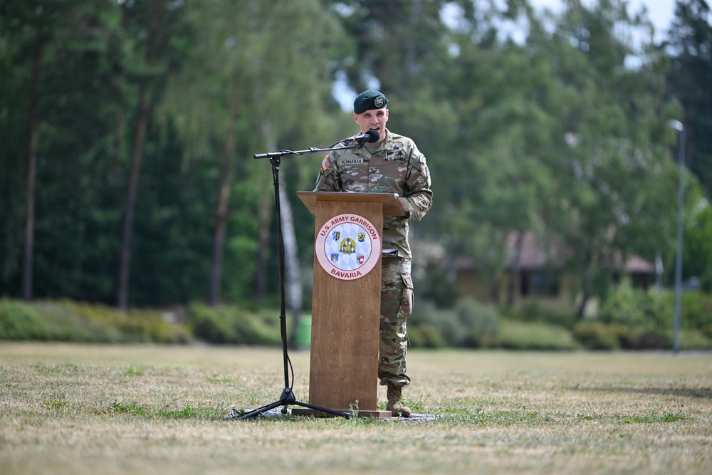 USAG Bavaria Conducts Change of Command Ceremony