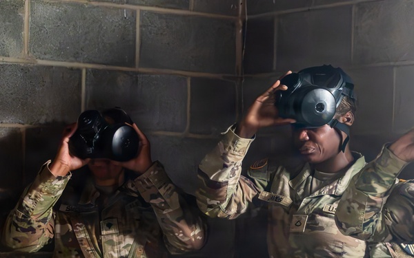 222nd Chemical Company conducts confidence chamber training