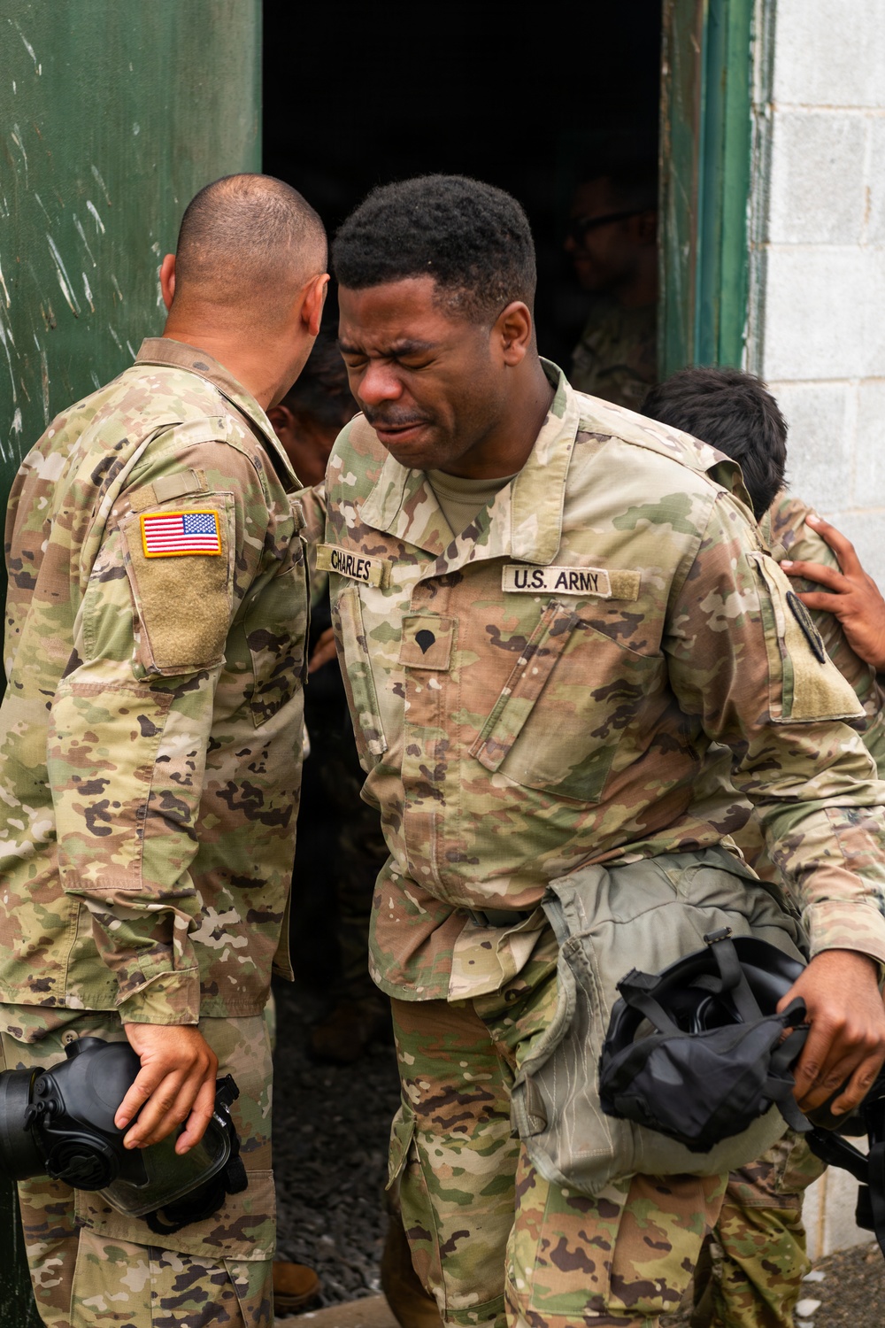 222nd Chemical Company conducts confidence chamber training