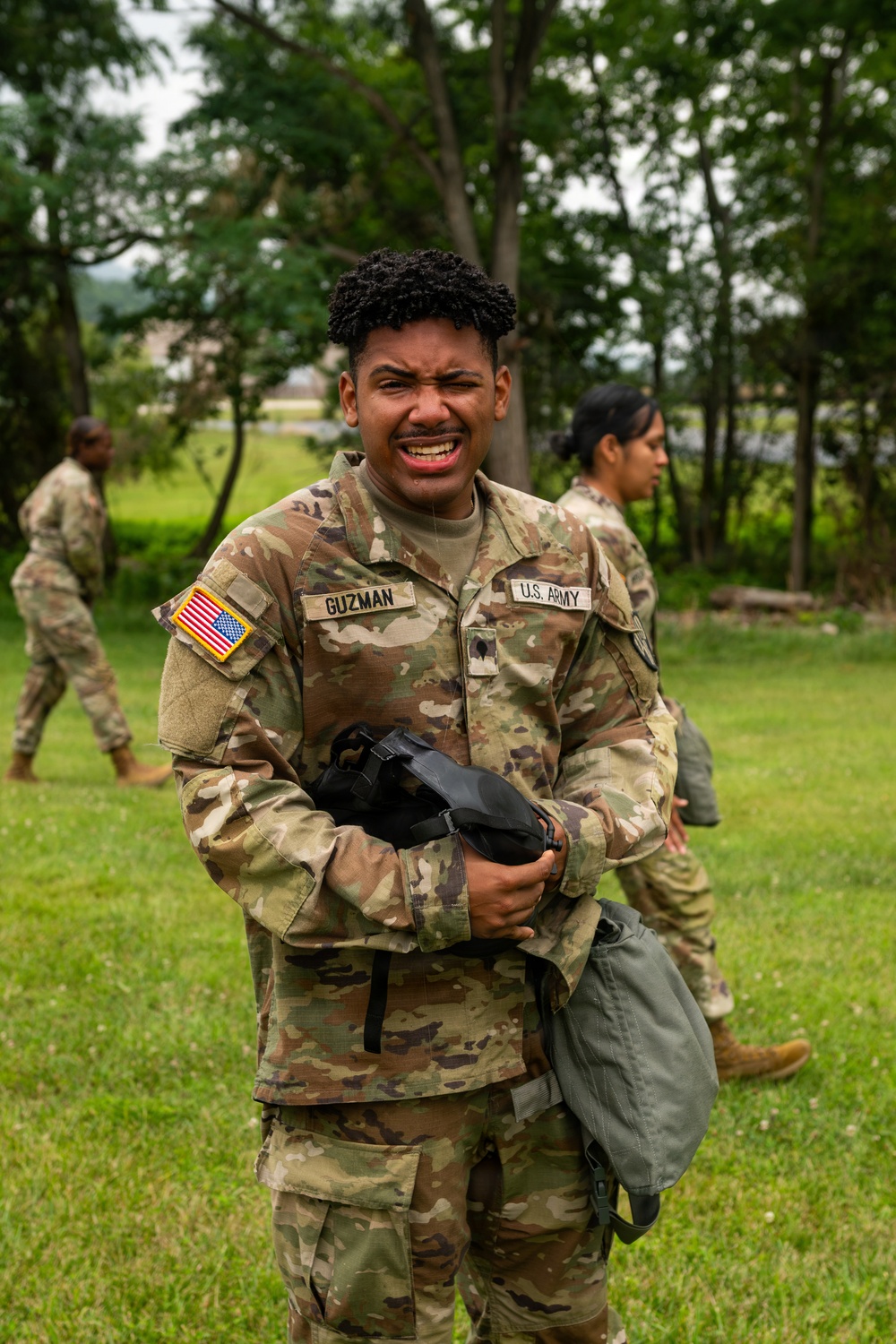 222nd Chemical Company conducts confidence chamber training