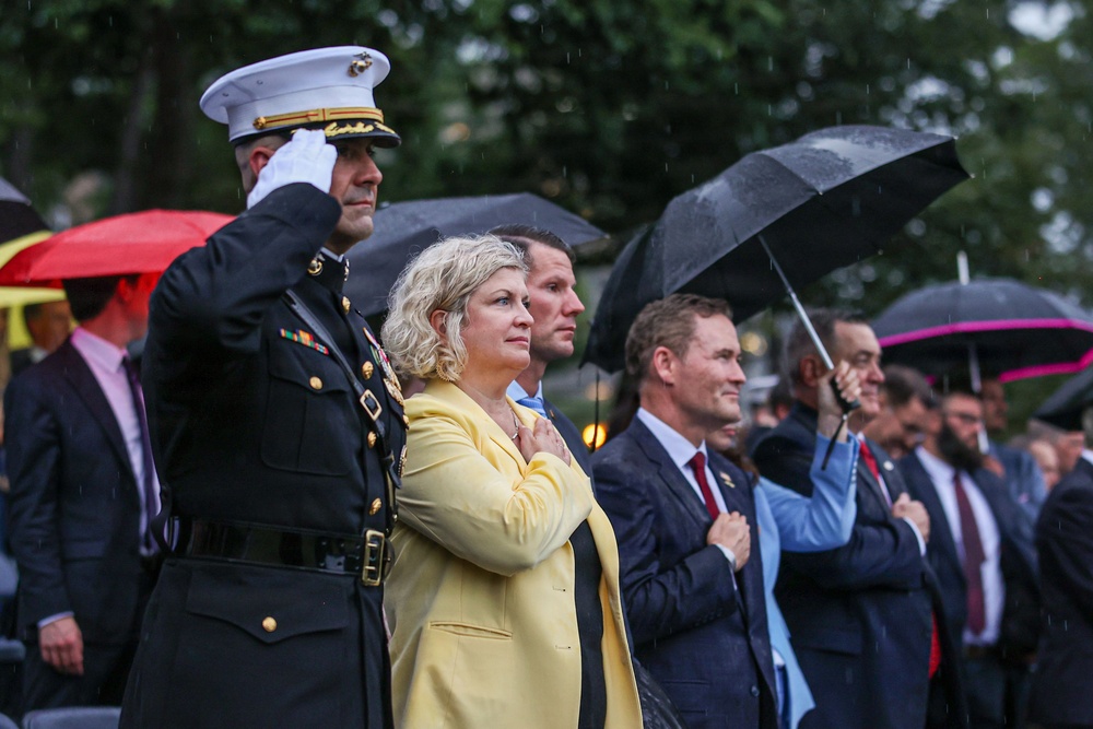 SES VanLanen hosts the U.S. Ambassador to the United Nations at a Sunset Parade