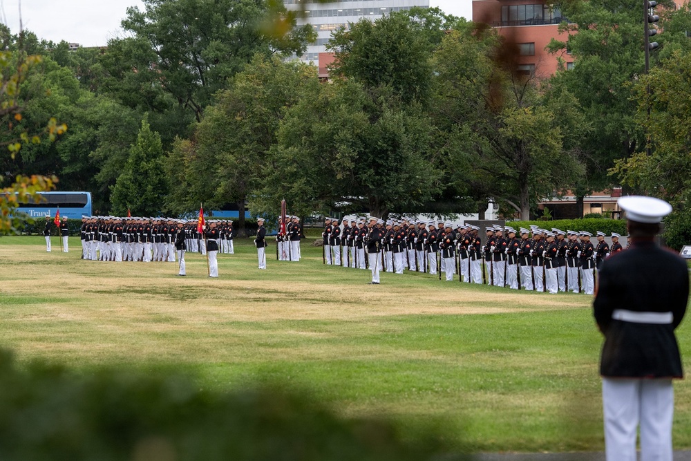 SES VanLanen hosts the U.S. Ambassador to the United Nations at a Sunset Parade