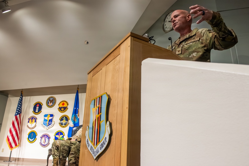 60th HCOS change of command ceremony