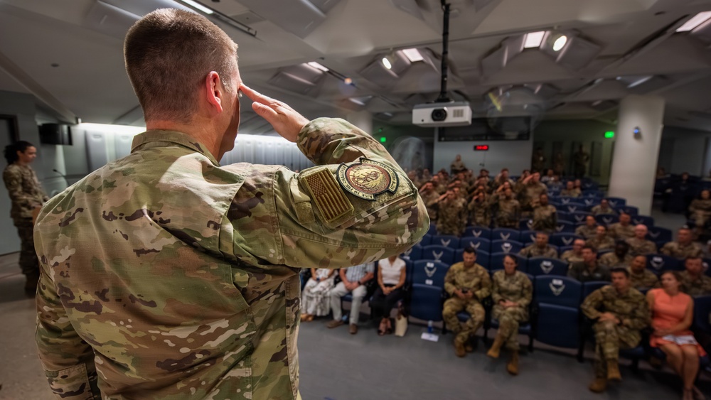 60th HCOS change of command ceremony