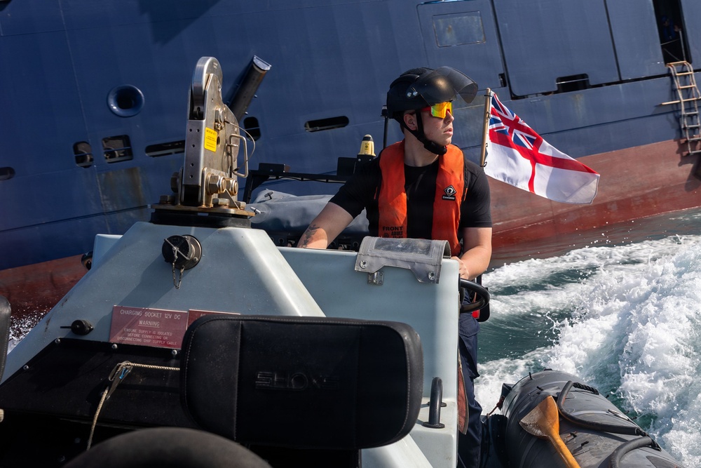 HMS Stirling Castle Conducts Mine Countermeasures Training at Sea Breeze 26