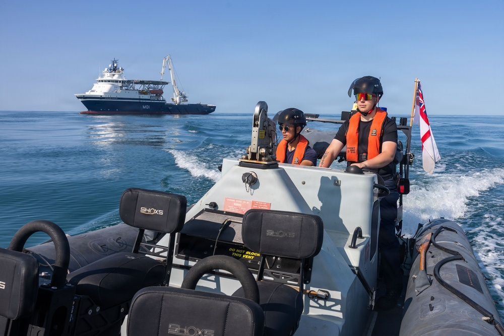 HMS Stirling Castle Conducts Mine Countermeasures Training at Sea Breeze 26