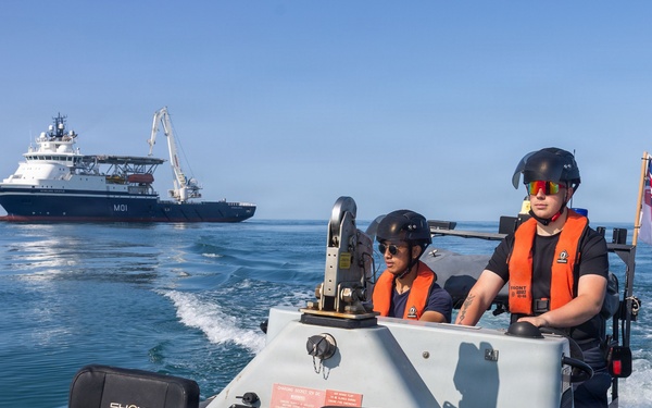 HMS Stirling Castle Conducts Mine Countermeasures Training at Sea Breeze 26