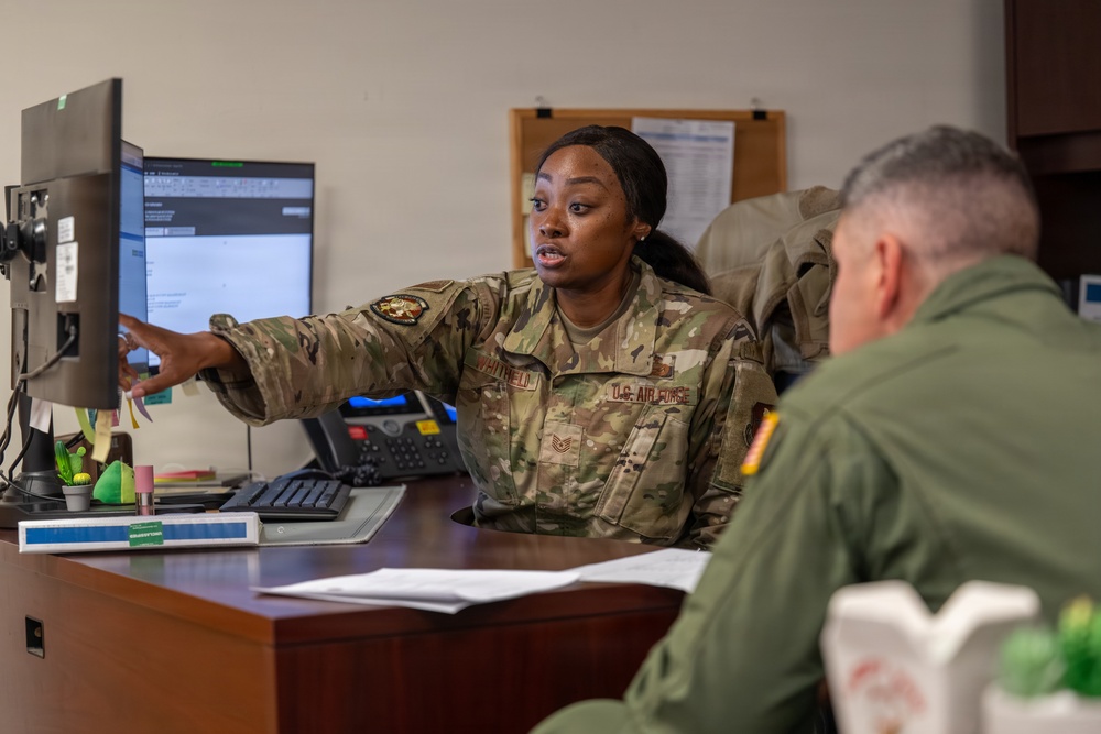 Boots on the ground: Altus command team completes hands-on immersion tour with 97th FSS