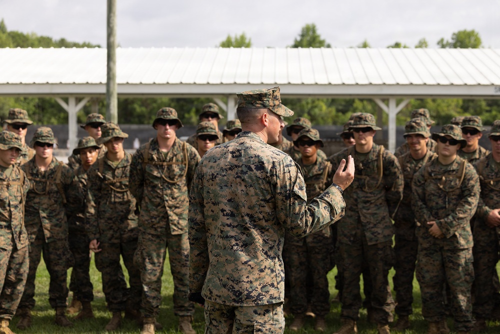 Naval ROTC Midshipmen Conduct Live-Fire Pistol Range