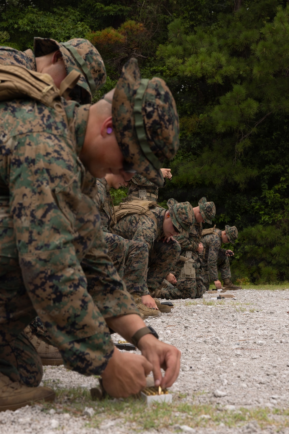 Naval ROTC Midshipmen Conduct Live-Fire Pistol Range