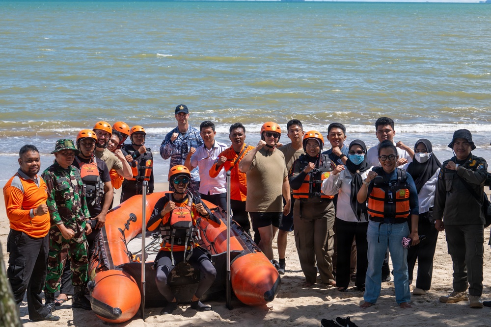 Pacific Partnership 2026 Participants Conduct a Water Rescue Exercise in Sibolga, Indonesia