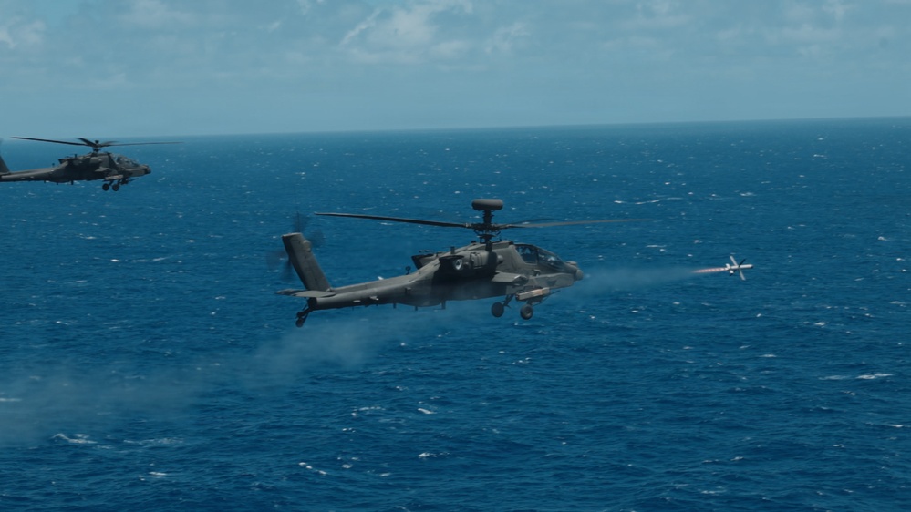 AH-64 Apache Sink Exercise with Spike NLOS Missile