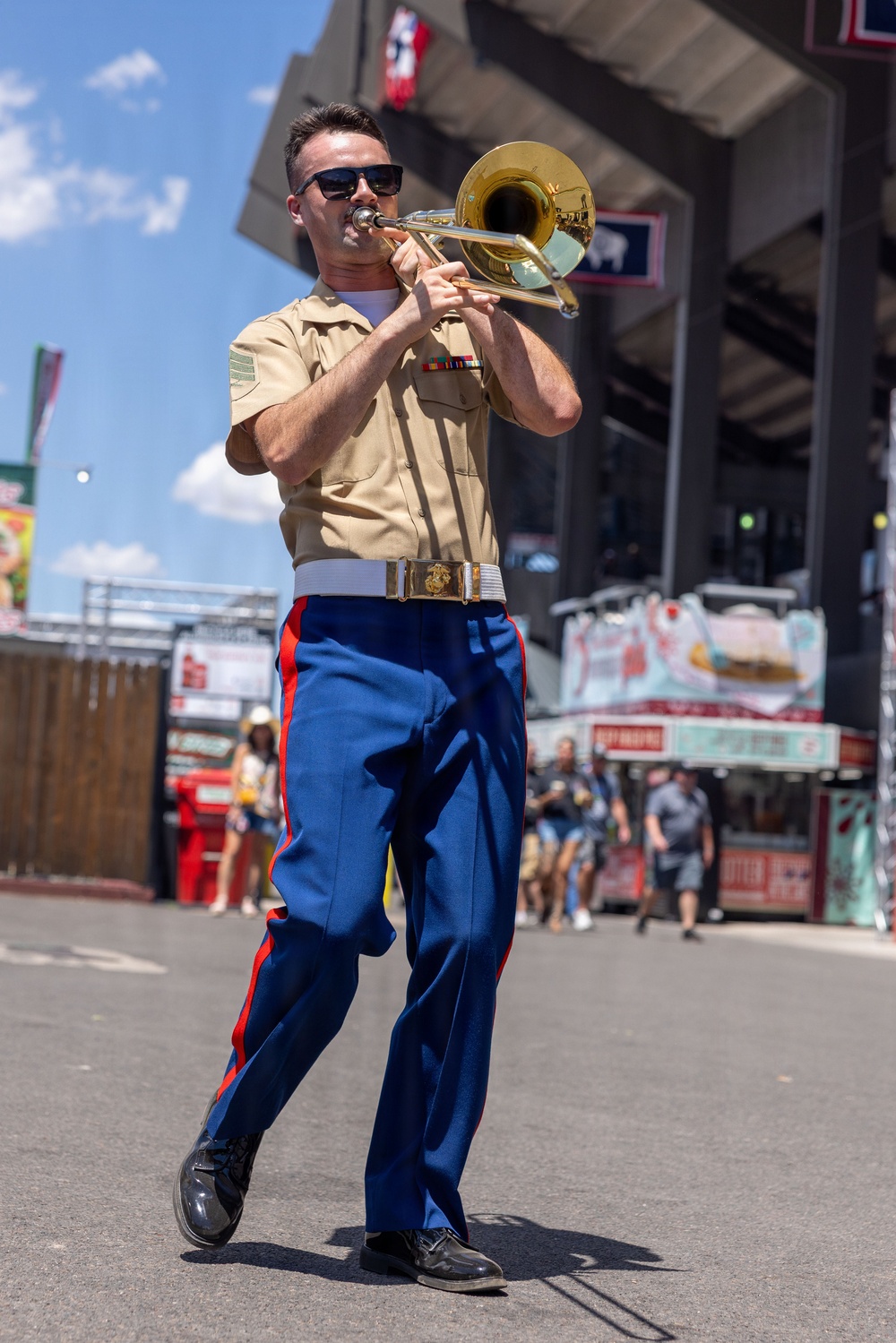 1st MARDIV Brass Band Performs at Cheyenne Frontier Days