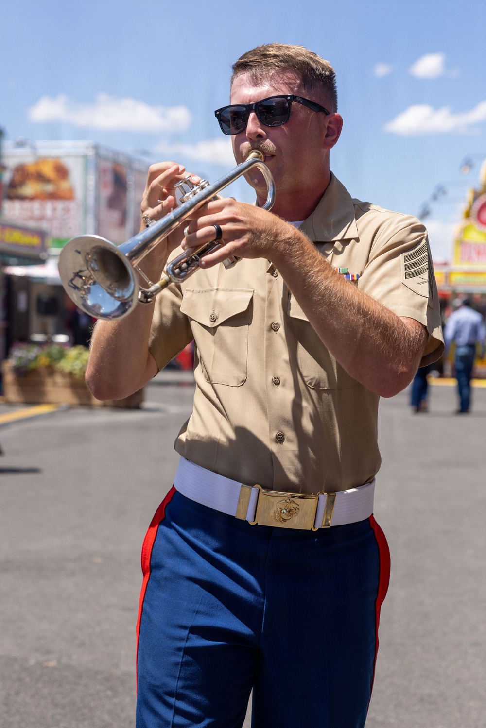 1st MARDIV Brass Band Performs at Cheyenne Frontier Days