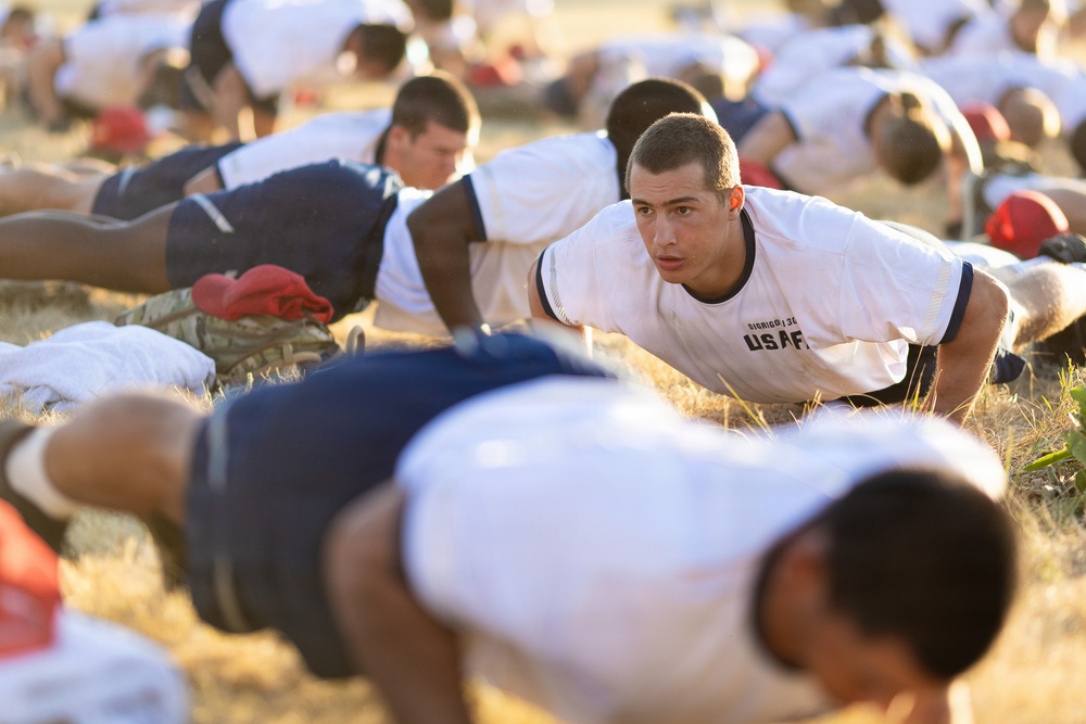 U.S. Air Force Academy BCT Class of 2030 Physical Training