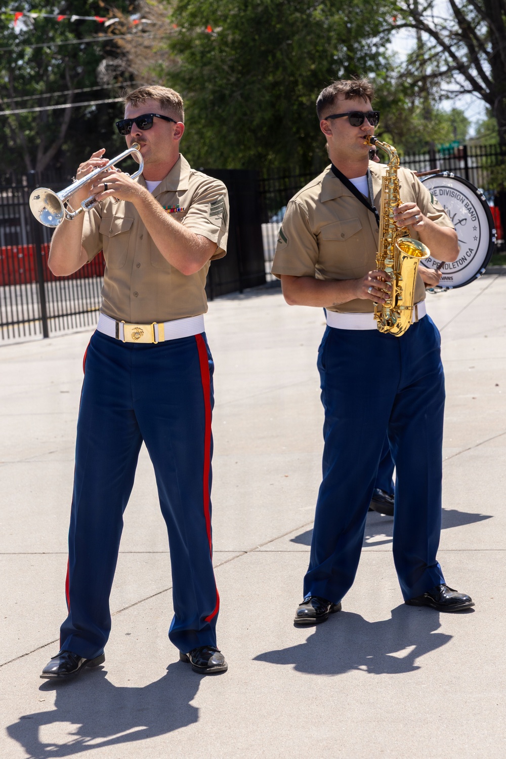 1st MARDIV Brass Band Performs at Cheyenne Frontier Days