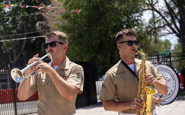 1st MARDIV Brass Band Performs at Cheyenne Frontier Days
