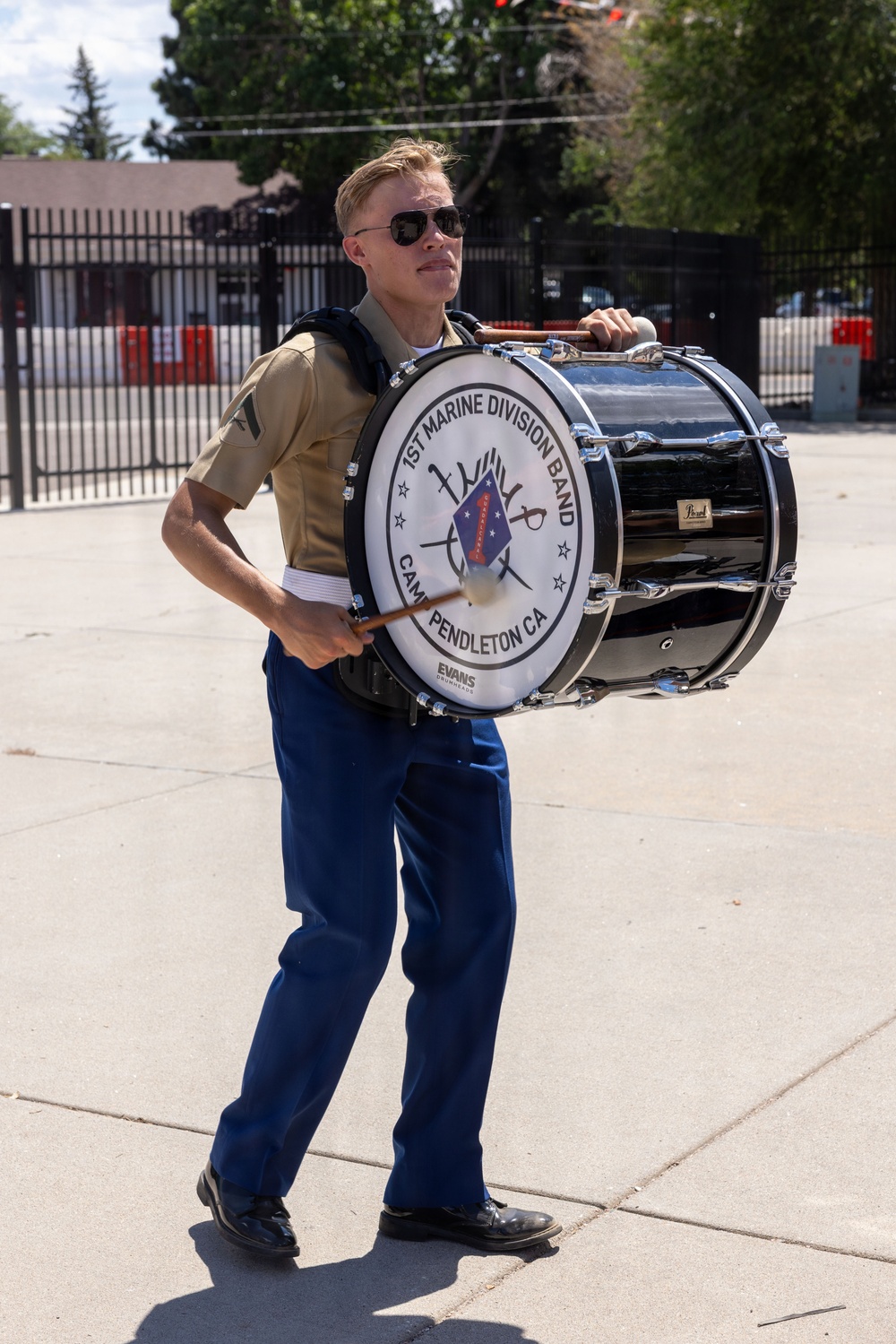 1st MARDIV Brass Band Performs at Cheyenne Frontier Days