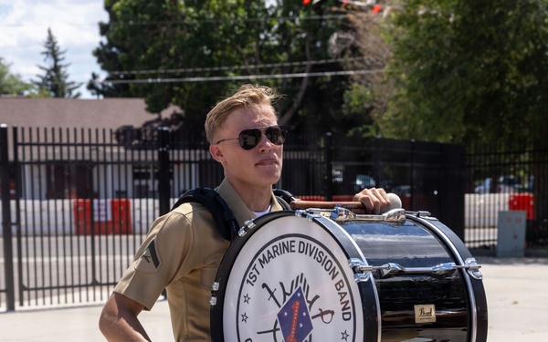 1st MARDIV Brass Band Performs at Cheyenne Frontier Days