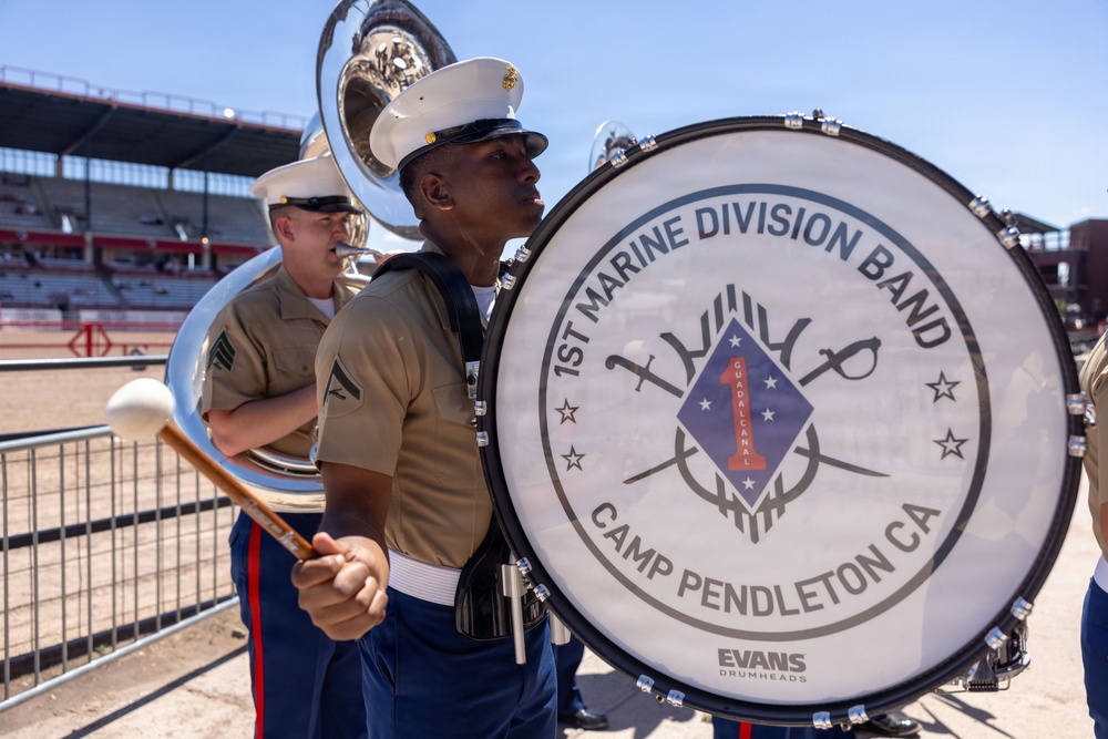 1st MARDIV Band Performs at Cheyenne Frontier Military Monday