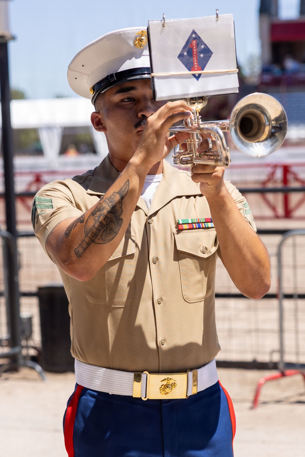1st MARDIV Band Performs at Cheyenne Frontier Military Monday