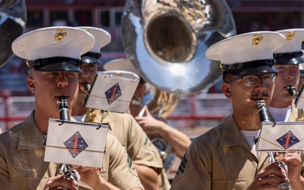 1st MARDIV Band Performs at Cheyenne Frontier Military Monday