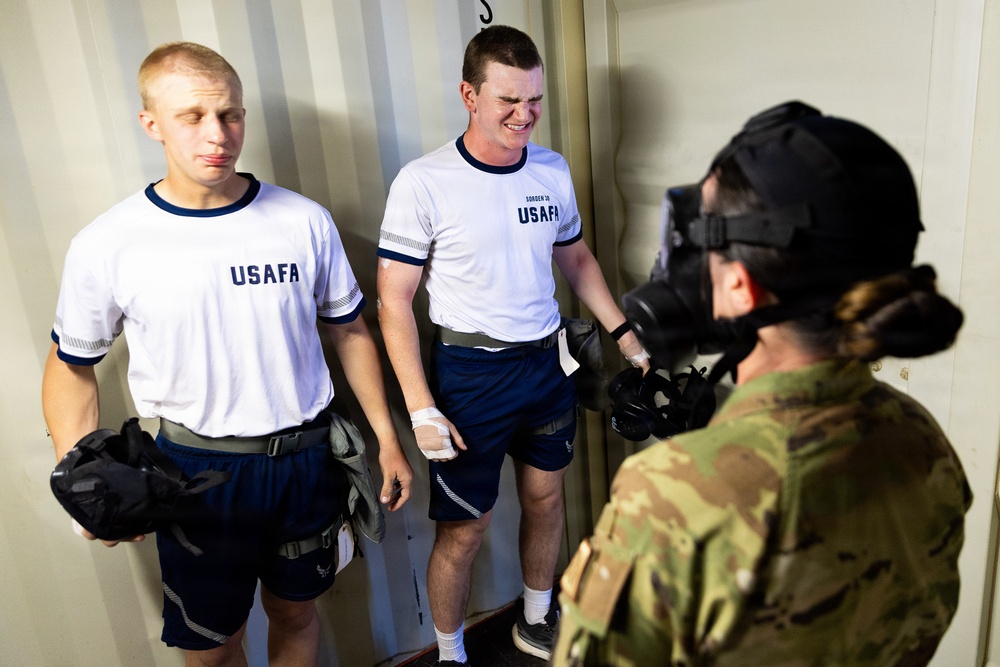 U.S. Air Force Academy BCT Class of 2030 CBRN Defense Training