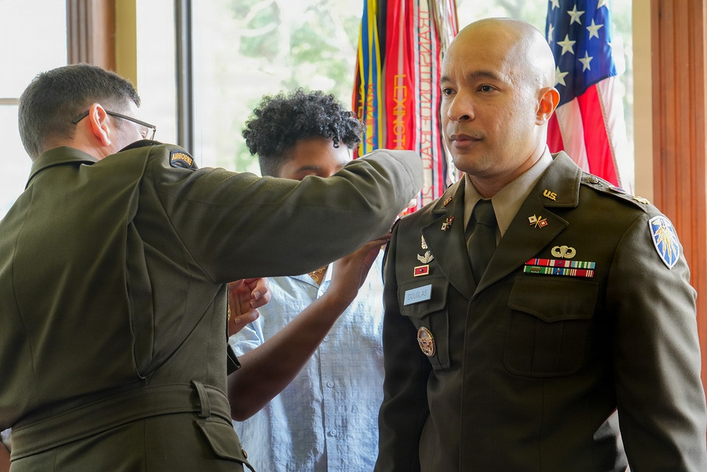 Major Clifton Douglas Advances to Lieutenant Colonel